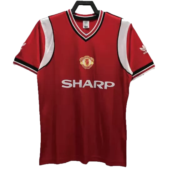 Retro 1985 Manchester United Home Soccer Jersey