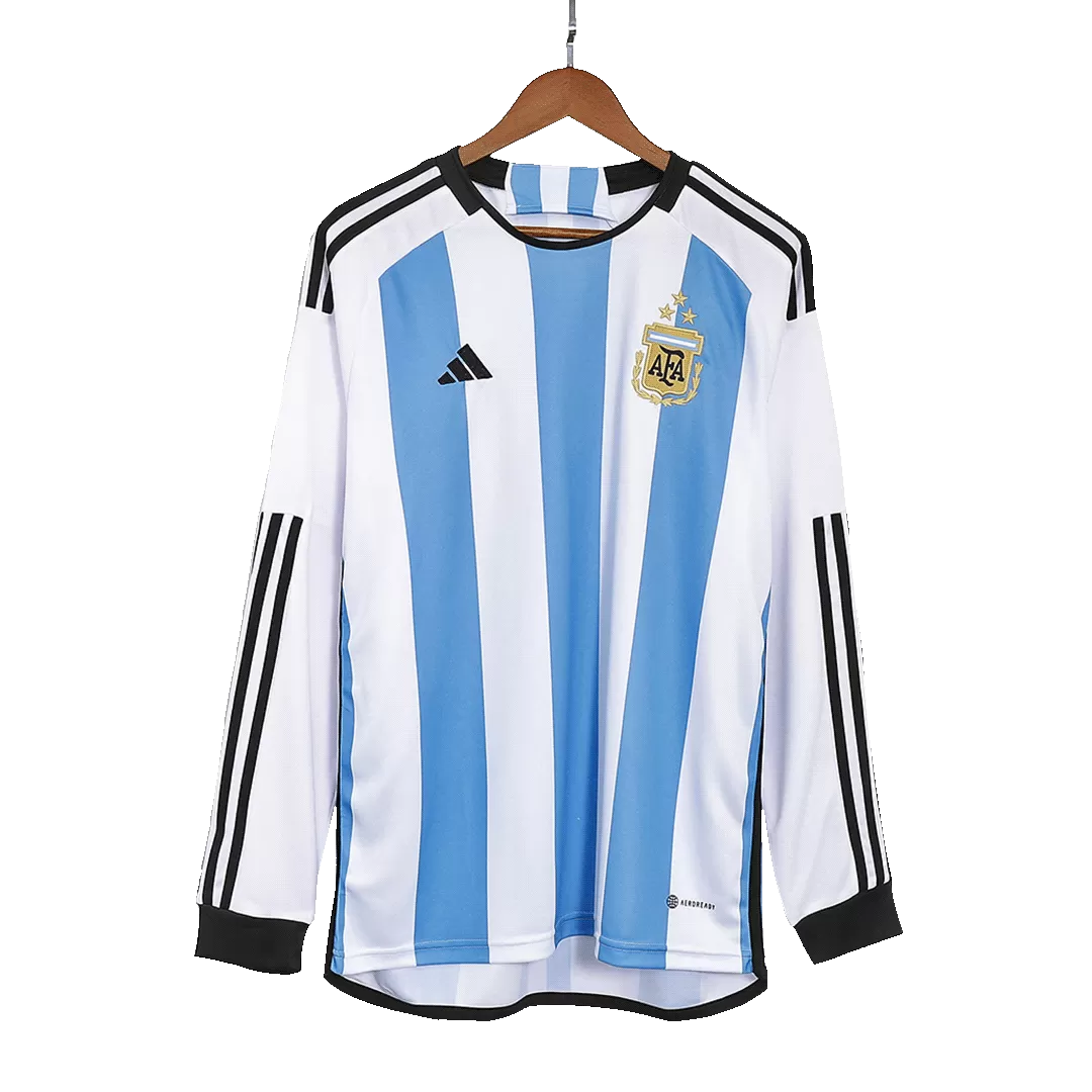 Argentina Stars Home Long Sleeve Soccer Jersey