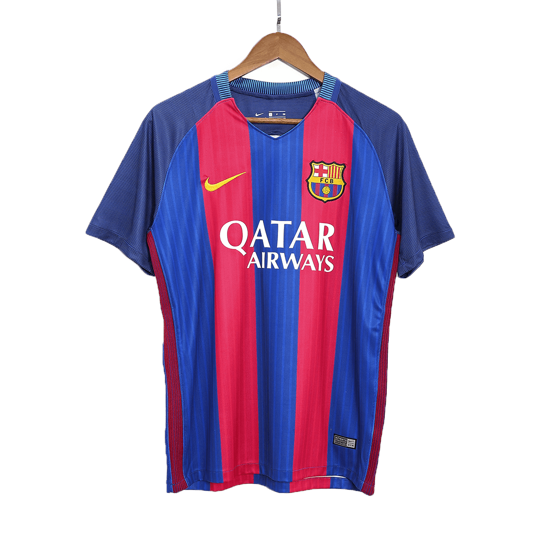 Retro MESSI #10 2016/17 Barcelona Home Soccer Jersey - Soccerdeal