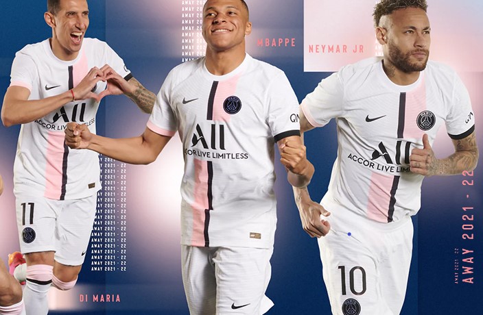 Replica Nike PSG Away Soccer Jersey 2021/22