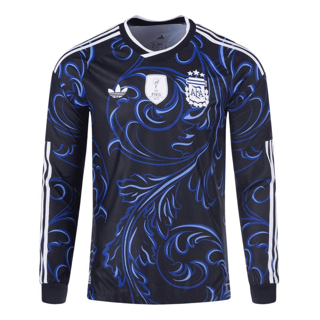 Argentina 客场 Long Sleeve Soccer Jersey 20/26 - Soccerdeal