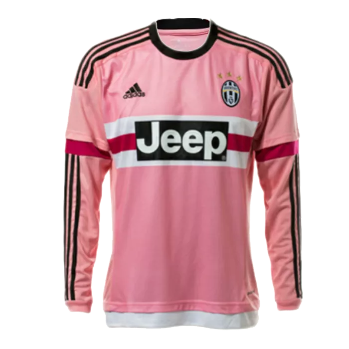 Retro 2015/16 Juventus Away Long Sleeve Soccer Jersey - soccerdeal