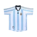 Retro 1998 Argentina Home Soccer Jersey - soccerdealshop