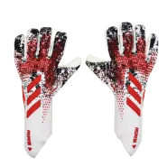 AD White&Red Pradetor A12 Goalkeeper Gloves - soccerdeal