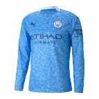 Puma Manchester City Home Long Sleeve Soccer Jersey 2020/21 - soccerdealshop