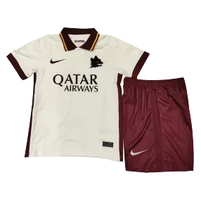 Kid's Roma Away Soccer Jersey Kit(Jersey+Shorts) 2020/21 - soccerdeal