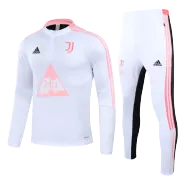 Adidas Juventus Zipper Sweatshirt Kit(Top+Pants) - Pink&White - soccerdealshop