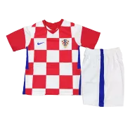 Kid's Nike Croatia Home Soccer Jersey Kit(Jersey+Shorts) 2021 - soccerdealshop