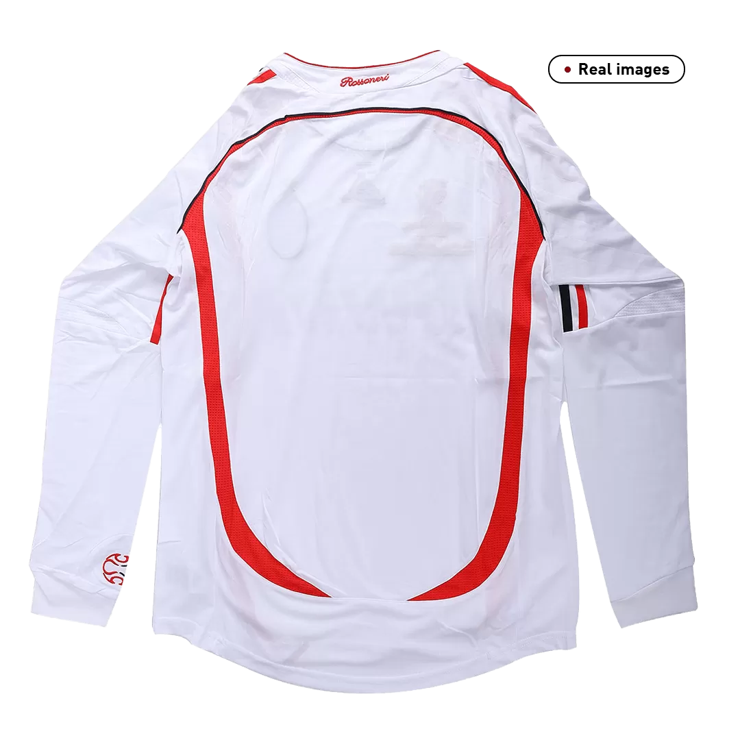 AC Milan Away 06 07 Season Retro Long Sleeve Jersey.