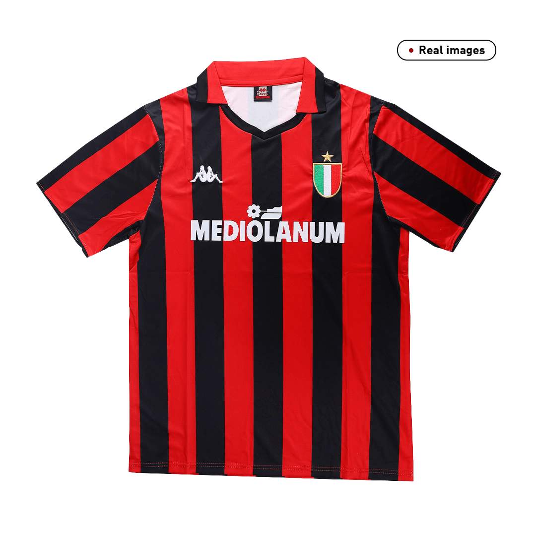 Retro 1988/89 AC Milan Home Soccer Jersey - soccerdeal