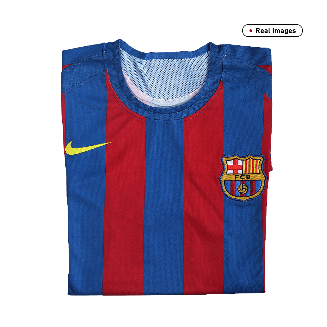 Retro 2005/06 Barcelona Home Soccer Jersey - Soccerdeal