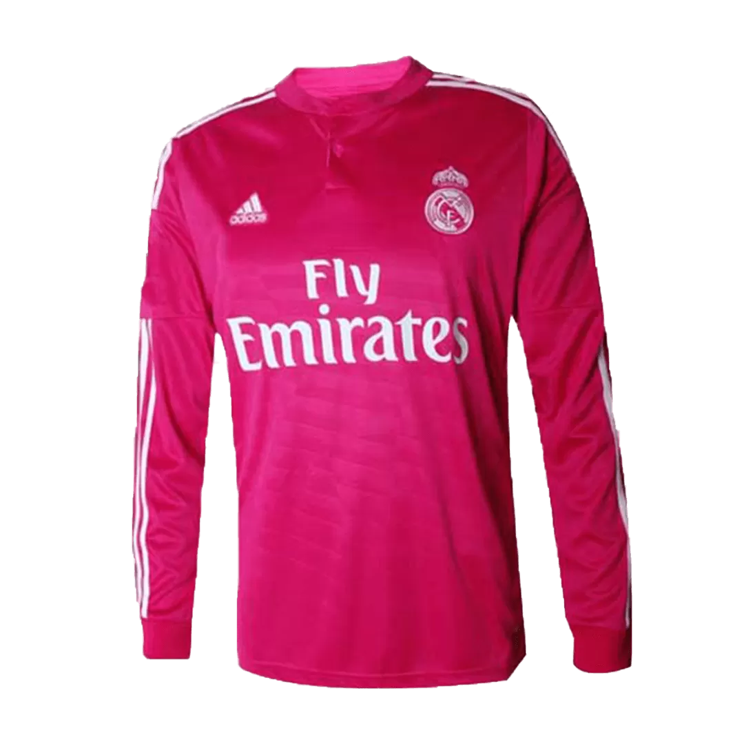 Retro 2014/15 Real Madrid Away Long Sleeve Soccer Jersey