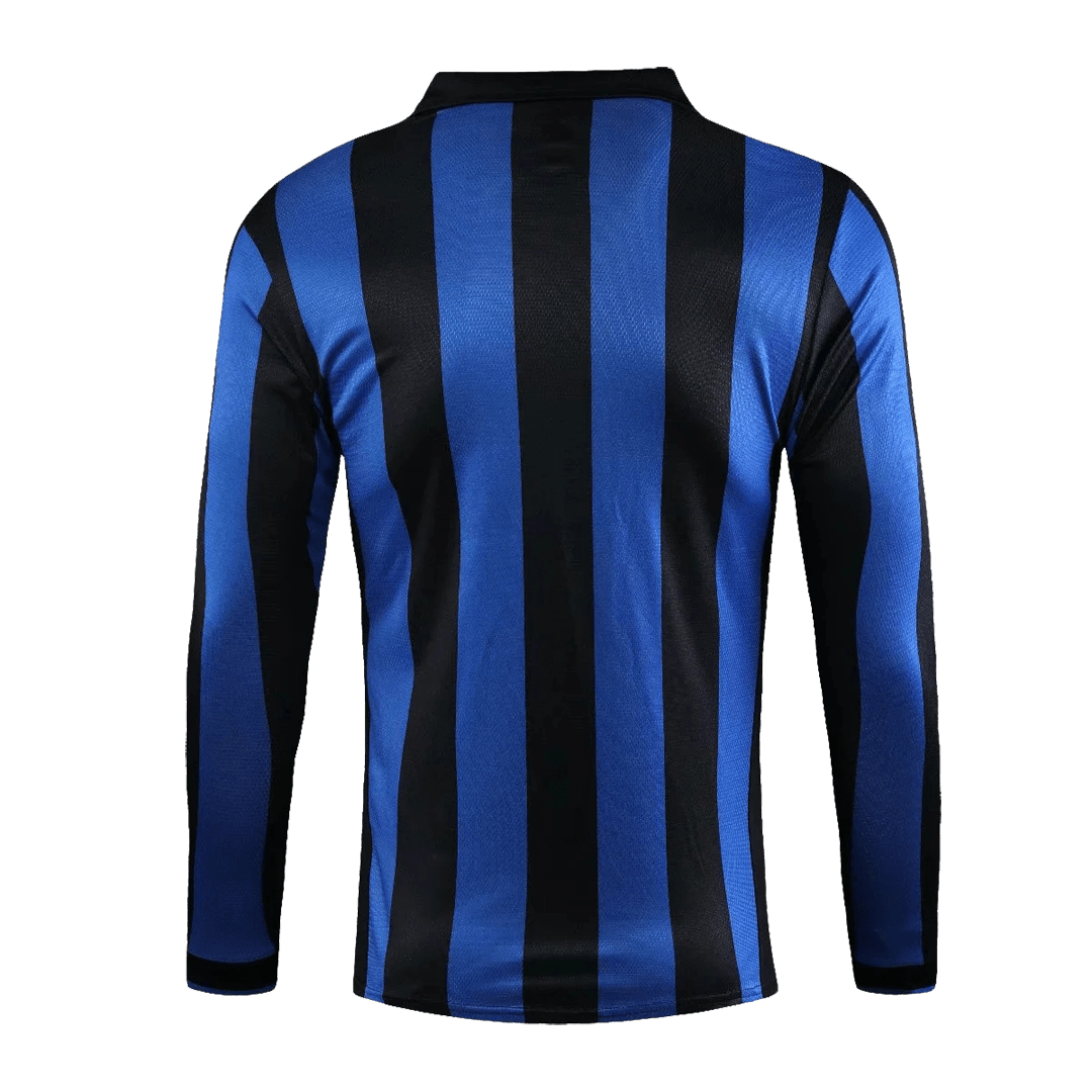 Retro 1998/99 Inter Milan Home Long Sleeve Soccer Jersey - soccerdeal
