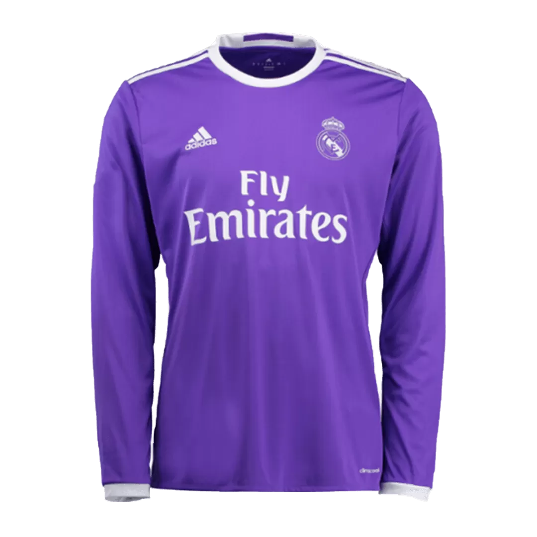 Retro 2016/17 Real Madrid Away Long Sleeve Soccer Jersey