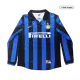 Retro 1998/99 Inter Milan Home Long Sleeve Soccer Jersey - soccerdeal