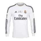 Retro 2013/14 Real Madrid Home Long Sleeve Soccer Jersey - soccerdealshop