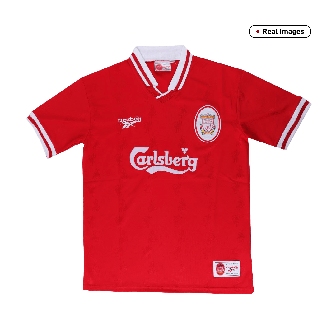 Retro 1996/97 Liverpool Home Soccer Jersey - soccerdeal