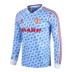 Retro 1990/92 Manchester United Away Long Sleeve Soccer Jersey - soccerdealshop