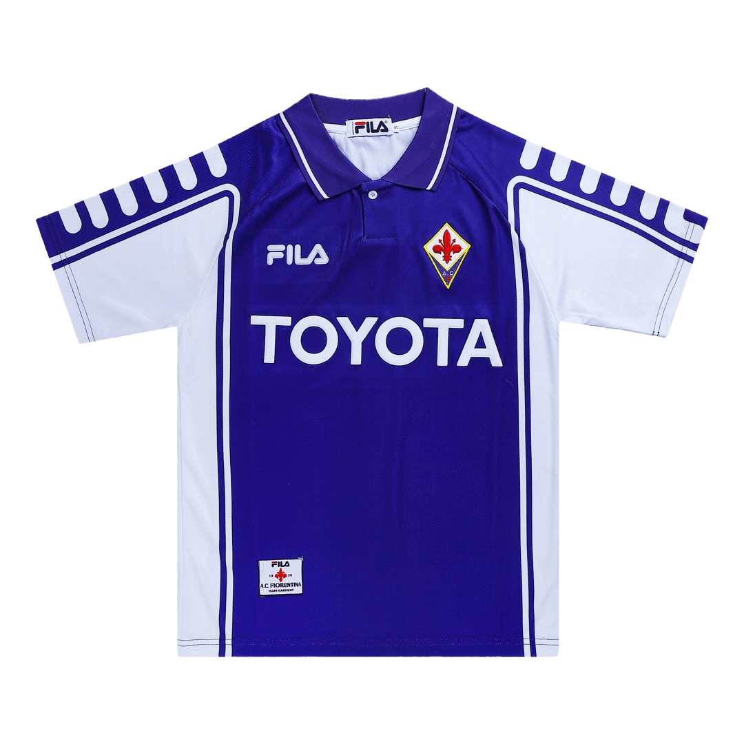 Retro 1999/00 Fiorentina Home Soccer Jersey - soccerdeal