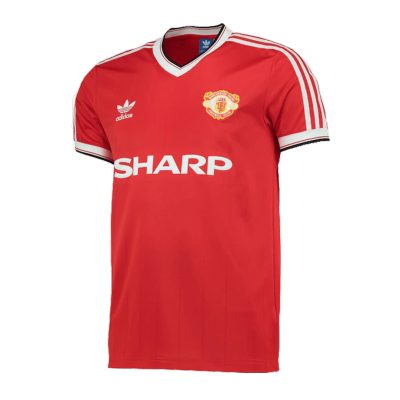 Retro 1982/84 Manchester United Home Soccer Jersey - Soccerdeal