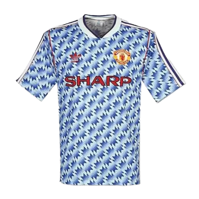 Retro 1990/92 Manchester United Away Soccer Jersey - Soccerdeal