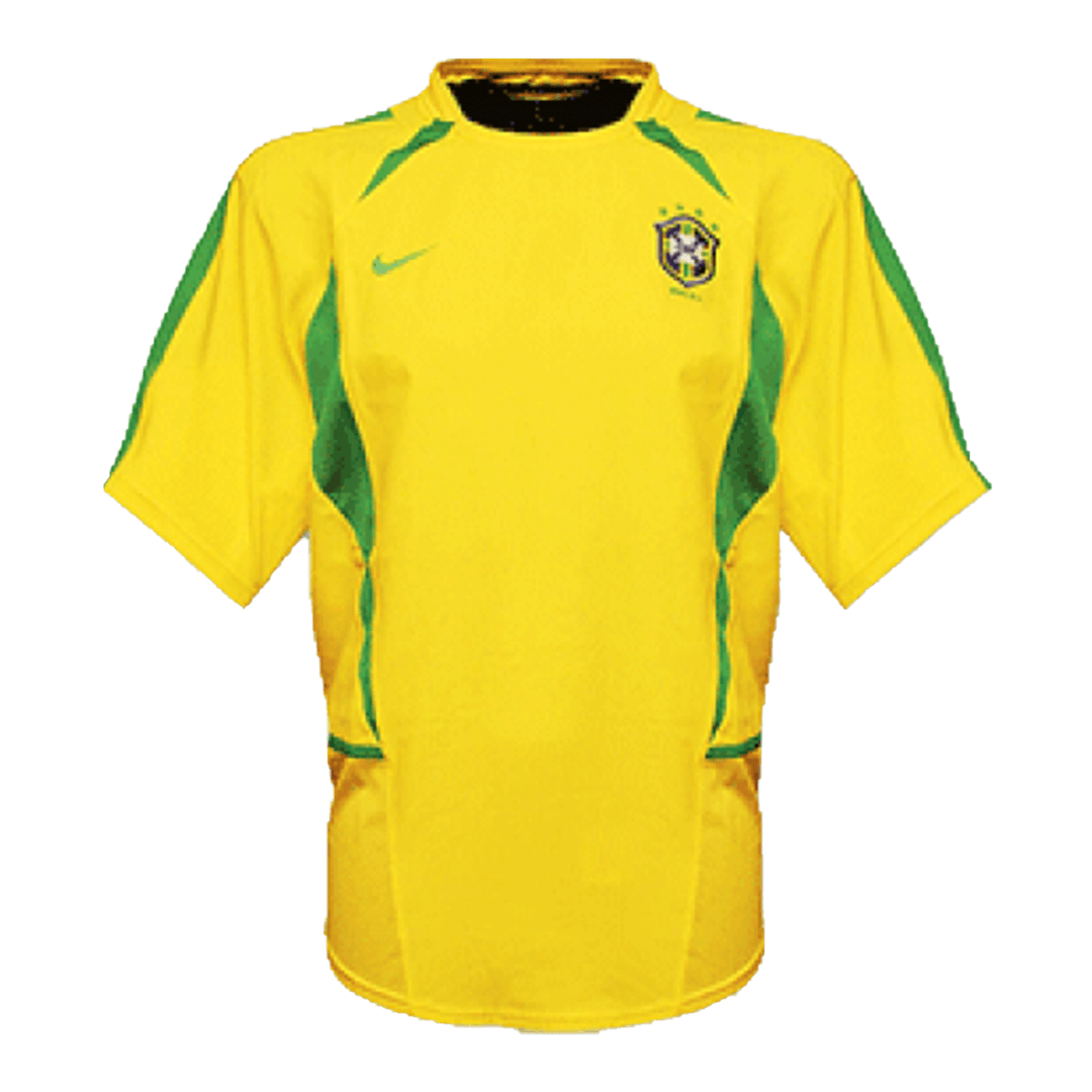 Retro 2002/03 Brazil Home Soccer Jersey - soccerdeal