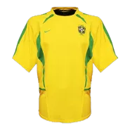 Retro 2002/03 Brazil Home Soccer Jersey - soccerdealshop
