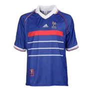 Retro 1998 France Home Soccer Jersey - soccerdeal