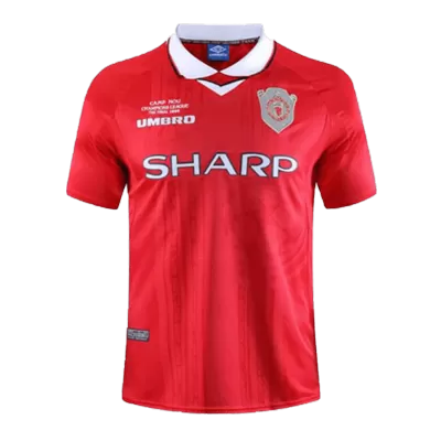 Retro 1999/00 Manchester United Home Soccer Jersey - Soccerdeal