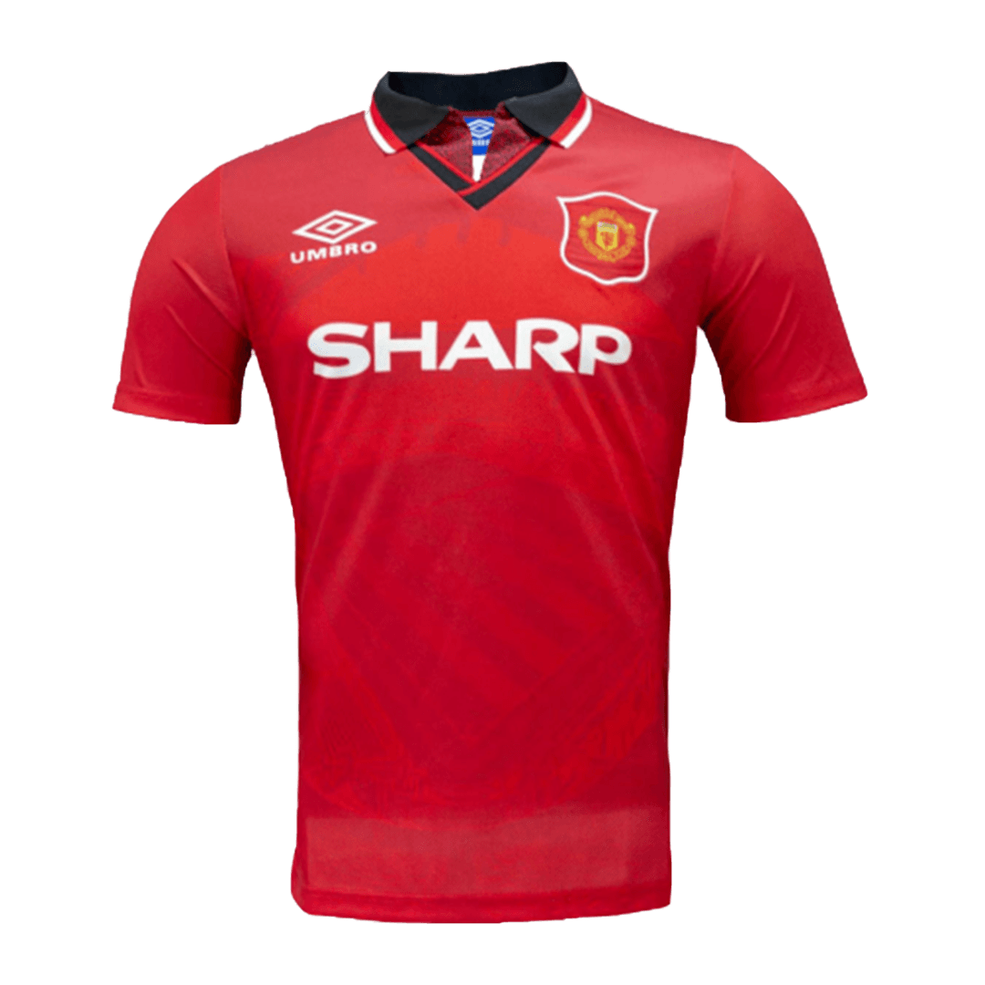 Retro 1994/95 Manchester United Home Soccer Jersey - soccerdeal