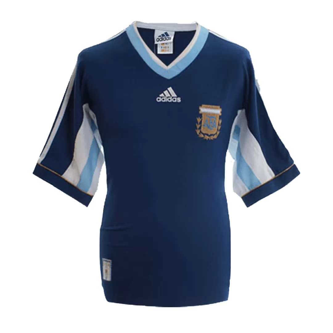 ARGENTINA NATIONAL TEAM AWAY JERSEY SHIRT WORLD CUP 1998