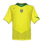 Retro 2004 Brazil Home Soccer Jersey - soccerdealshop