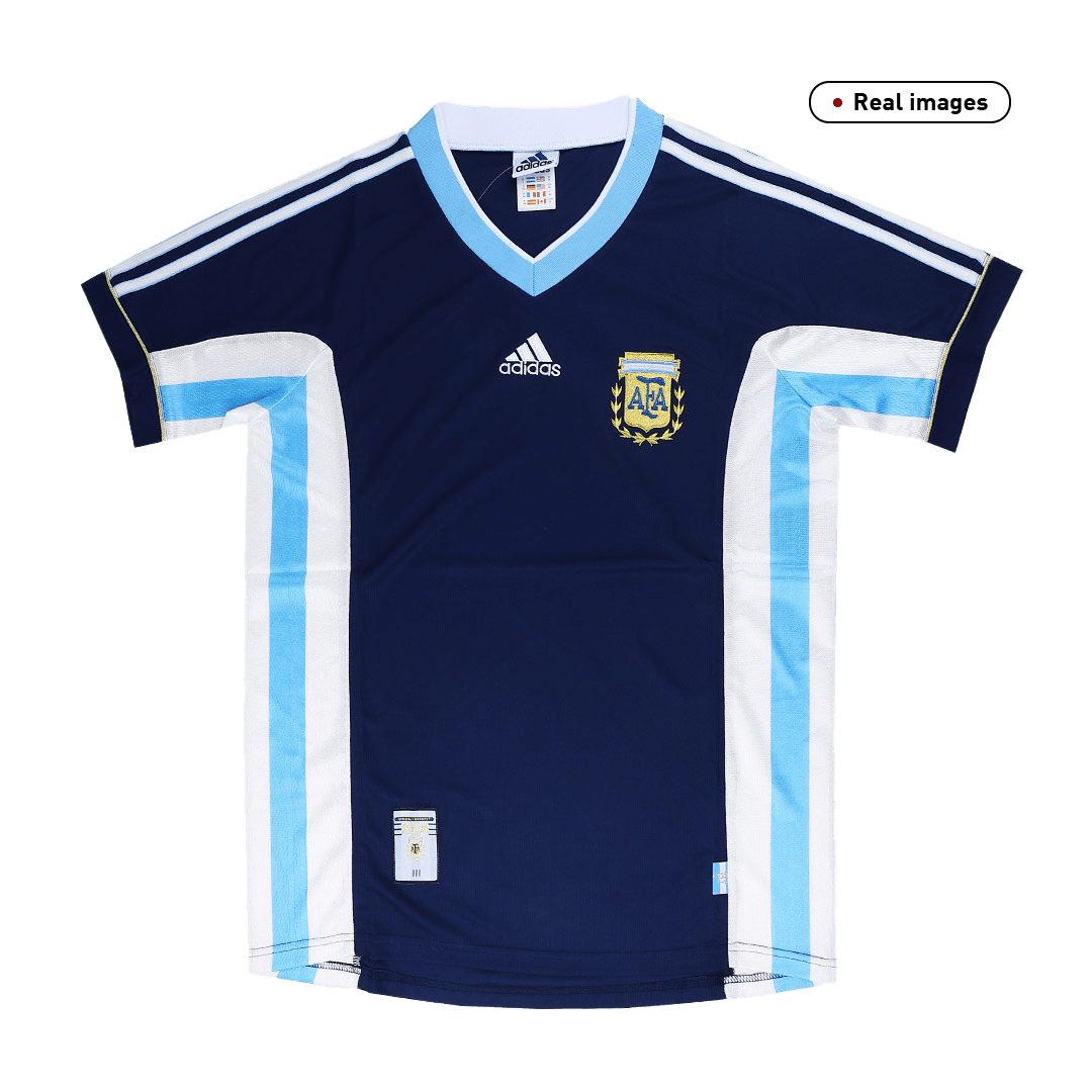 Retro 1998 Argentina Away Soccer Jersey - soccerdeal