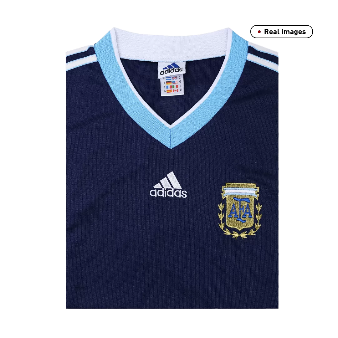 Argentina 1998 World Cup Retro Away Jersey Men Adult –