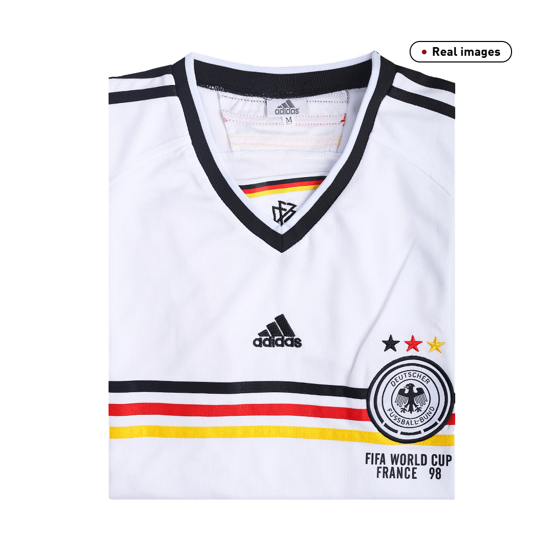 Retro 1998 Germany Home Soccer Jersey - soccerdeal