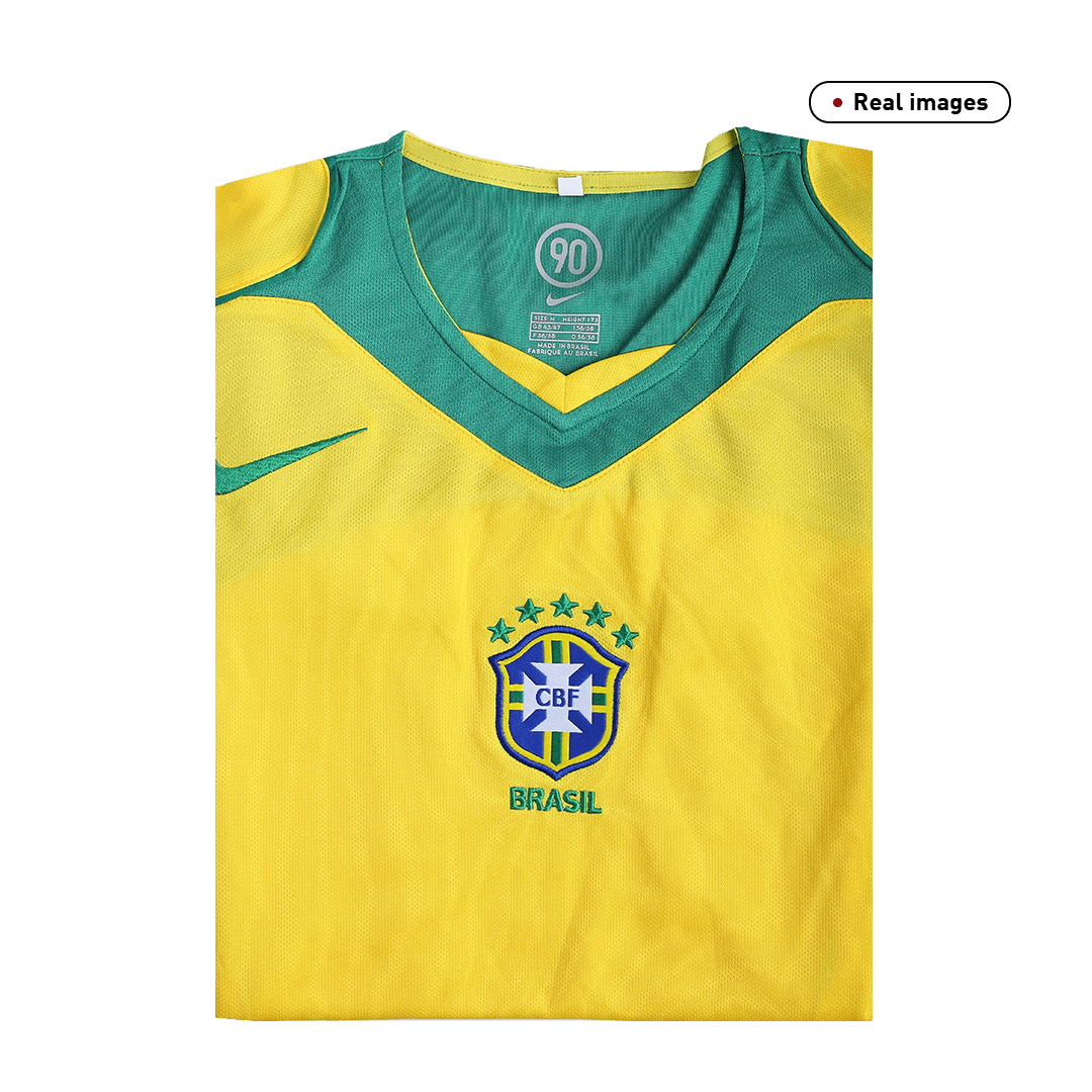 Retro 2004 Brazil Home Soccer Jersey - Soccerdeal