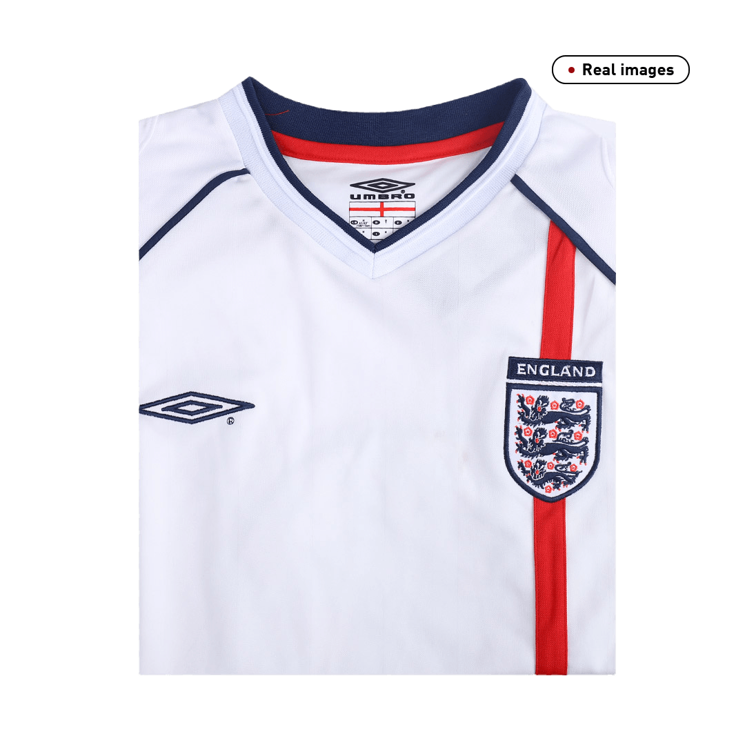 Retro BECKHAM #7 2002 England Home Soccer Jersey - Soccerdeal