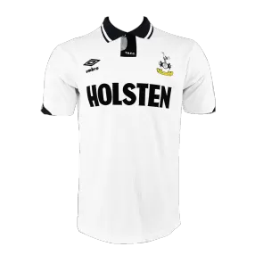 Retro 1990 Tottenham Hotspur Home Soccer Jersey - soccerdeal