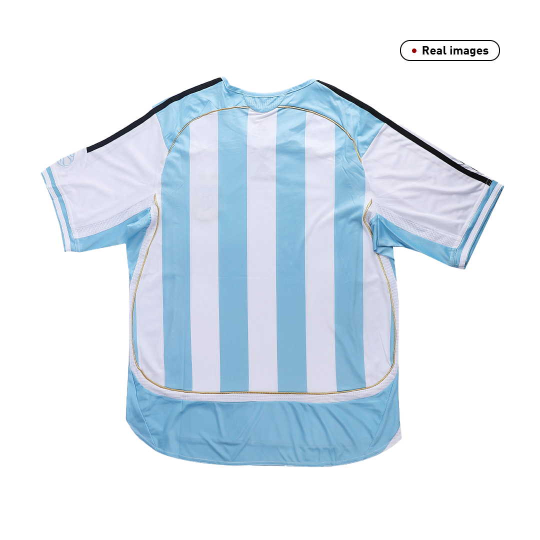 Retro 2006 Argentina Home Soccer Jersey - soccerdeal