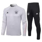Adidas Germany Zipper Sweatshirt Kit(Top+Pants) 2020 - Gray - soccerdealshop
