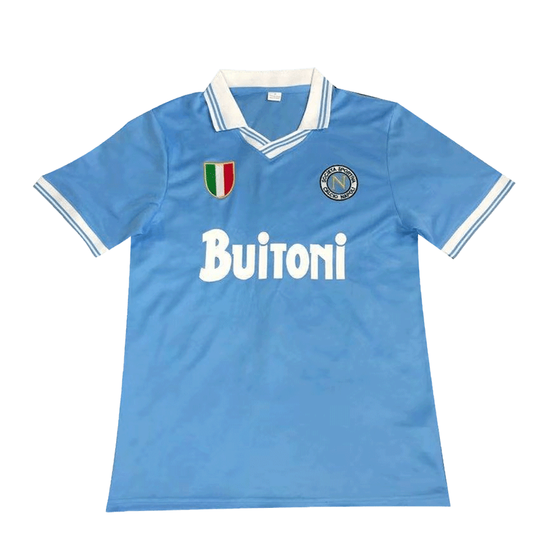 Retro 1986/87 Napoli Home Soccer Jersey - soccerdeal