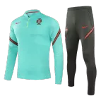 Nike Portugal Zipper Sweatshirt Kit(Top+Pants) 2021 - Black - soccerdealshop
