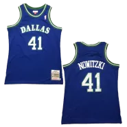 Retro Dallas Mavericks Nowitzki #41 1998/99 Swingman NBA Jersey - soccerdeal