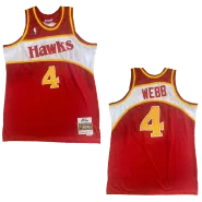 Retro Atlanta Hawks Webb #4 1986/87 Swingman NBA Jersey - soccerdeal