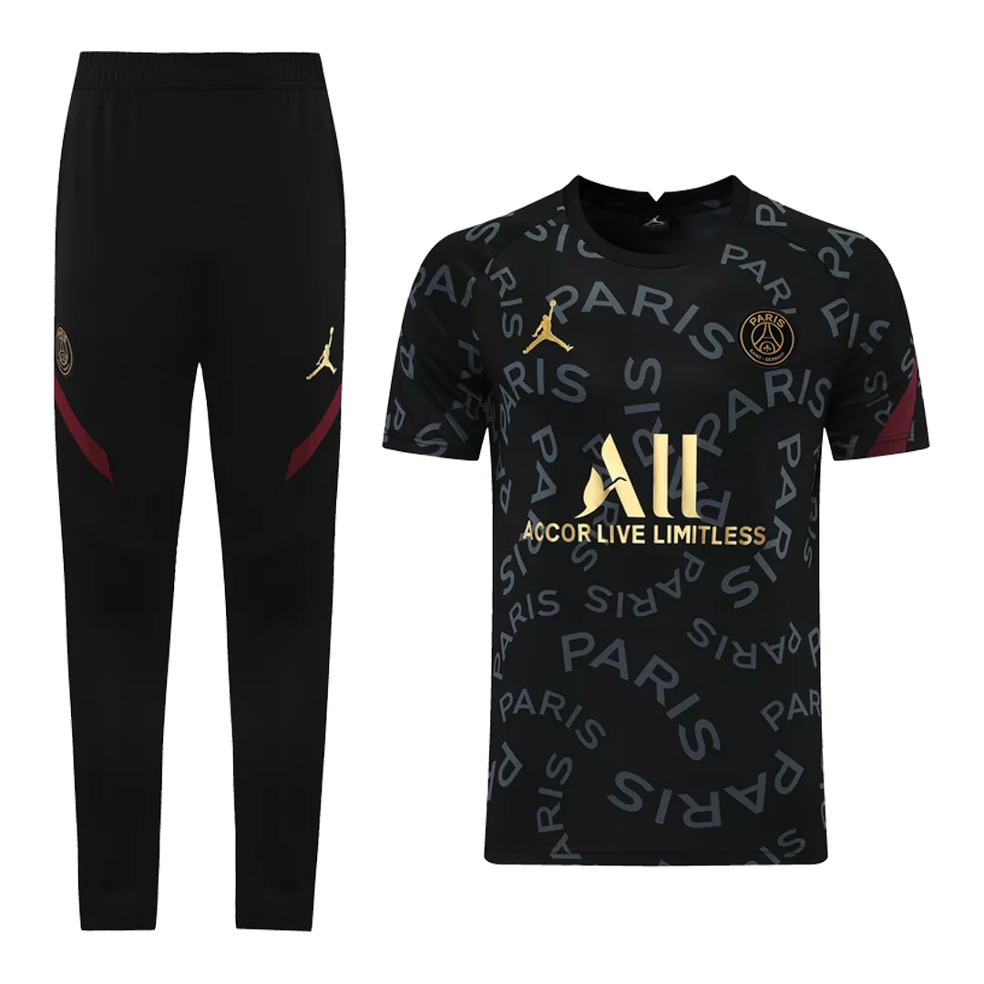 Jordan PSG Training Kit (Jersey+Pants) 2021/22 - Black - soccerdealshop
