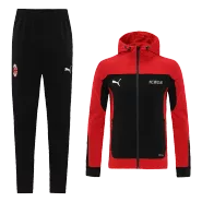 Puma AC Milan Hoodie Training Kit(Jacket+Pants) 2021/22 - Red - soccerdealshop