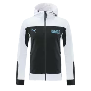 Puma Marseille Hoodie Jacket 2021/22 - White&Black - soccerdealshop