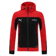 Puma AC Milan Hoodie Jacket 2021/22 - Black-Red - soccerdealshop