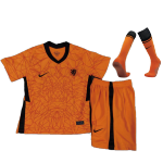 Kid's Nike Netherlands Home Soccer Jersey Kit(Jersey+Shorts+Socks)