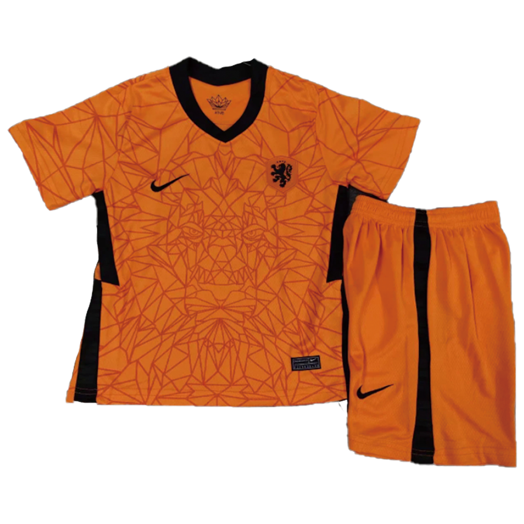 Kid's Nike Netherlands Home Soccer Jersey Kit(Jersey+Shorts+Socks)